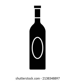 wine bottle Glyph Style vector icon which can easily modify or edit 