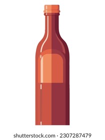 wine bottle for gourmet celebration decoration isolated