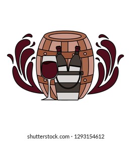 wine bottle ice bucket cup splashes
