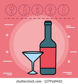 Wine bottle icon