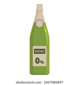 Wine bottle icon cartoon vector. Non alcoholic drink. Natural fluid