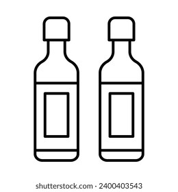 Wine Bottle Icon Design For Personal And Commercial Use.