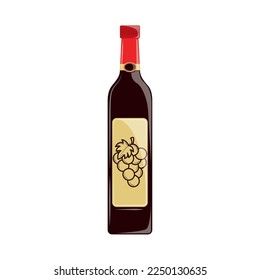 icono de botella de vino aislado