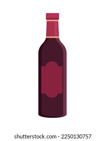 icono de botella de vino aislado