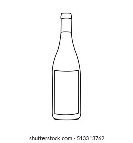 wine bottle icon image 