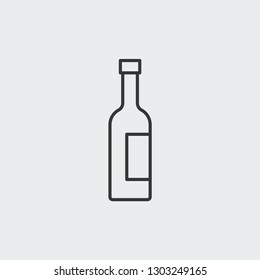 Wine bottle icon isolated on background. Drink symbol modern, simple, vector, icon for website design, mobile app, ui. Vector Illustration