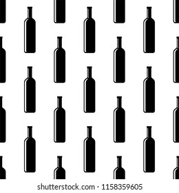 Icono De Botella De Vino Icono De Patrón Sin Maravilla Ilustración De Arte