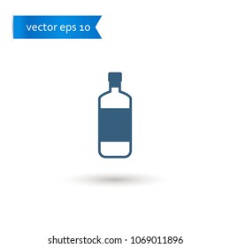 wine bottle. wine bottle icon. sign design. Vector EPS 10.