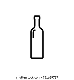 Wine Bottle Icon Vector