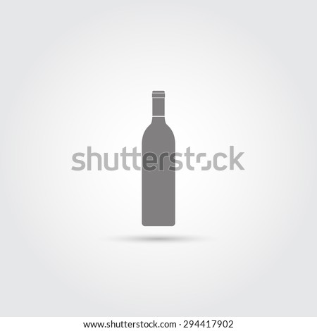 Wine bottle icon - Vector