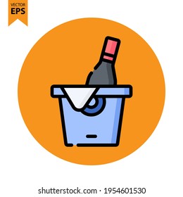 Wine Bottle icon vector design. Restaurant symbol for your website design, logo, app, UI. Eps10 vector illustration.