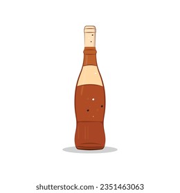 Wine Bottle Icon Vector Design.