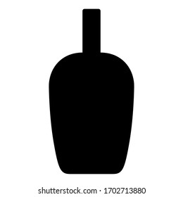 wine bottle icon. bottle vector icon. bottle icon isolated on white background.