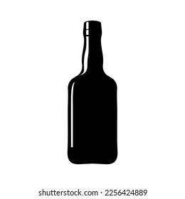 Logo del vector del icono del frasco de vino