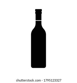 wine bottle icon vector sign symbol