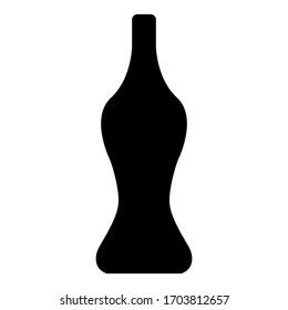 wine bottle icon with white background. bottle vector icon. water bottle icon.