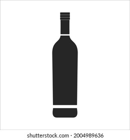 Wine bottle icons symbol vector elements for infographic web