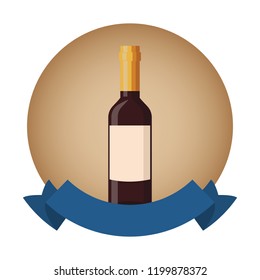 Wine bottle isolated
