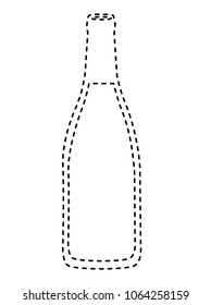 wine bottle isolated icon