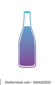 wine bottle isolated icon