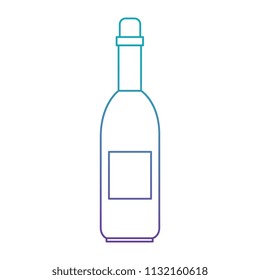 wine bottle isolated icon
