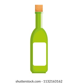 wine bottle isolated icon