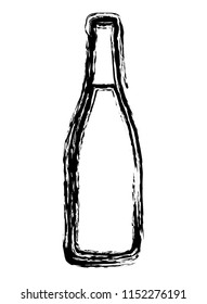 wine bottle isolated icon