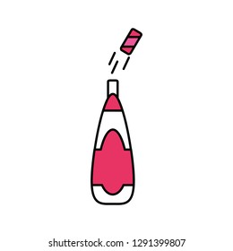 wine bottle isolated icon