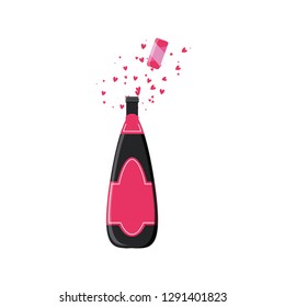 wine bottle isolated icon