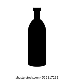 wine bottle isolated icon