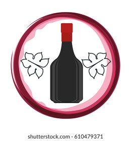 wine bottle isolated icon