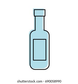 wine bottle isolated icon