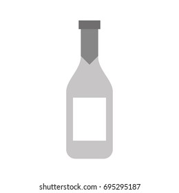 wine bottle isolated icon