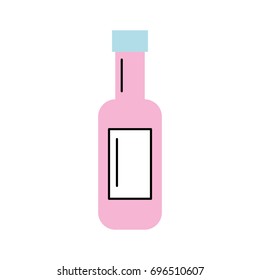 wine bottle isolated icon