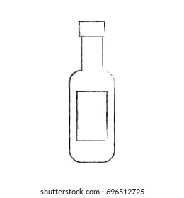 wine bottle isolated icon