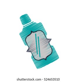 wine bottle isolated icon vector illustration design