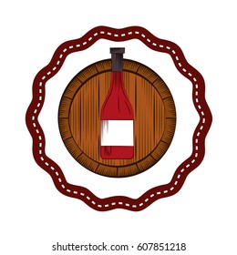 wine bottle isolated icon vector illustration design
