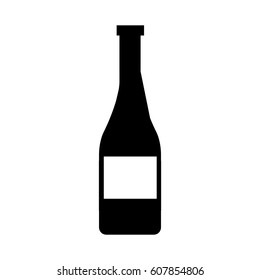 wine bottle isolated icon vector illustration design