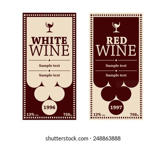 Wine bottle labels