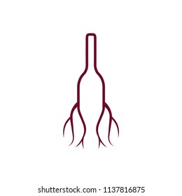 Wine bottle logo