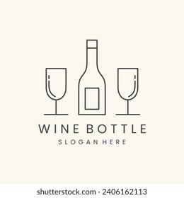 Ilustración vectorial del logotipo de la botella
