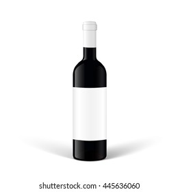 Wine bottle mockup