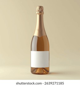 wine bottle mockup3d mockups,champagne bottle mockup with white label, realistic 3d product mockups,glass bottle,white background,withoutbackground,ice cubes,multiple productsgolden champagne red wine