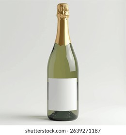 wine bottle mockup3d mockups,champagne bottle mockup with white label, realistic 3d product mockups,glass bottle,white background,withoutbackground,ice cubes,multiple productsgolden champagne red wine