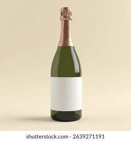 wine bottle mockup3d mockups,champagne bottle mockup with white label, realistic 3d product mockups,glass bottle,white background,withoutbackground,ice cubes,multiple productsgolden champagne red wine