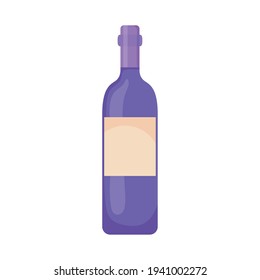 botella de vino de fondo blanco