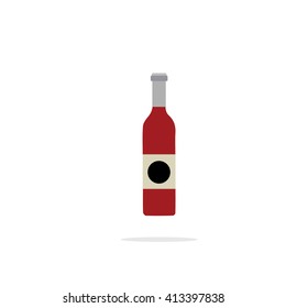 Wine bottle outline icon