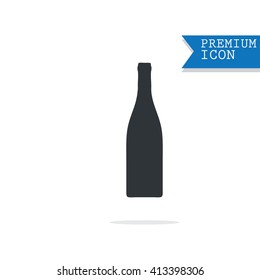 Wine bottle outline icon