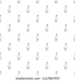 Wine bottle pattern vector seamless repeating for any web design