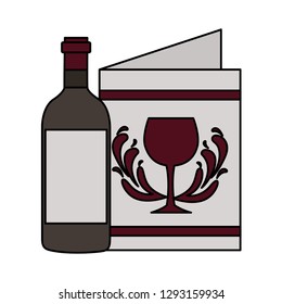wine bottle restaurant menu beverages